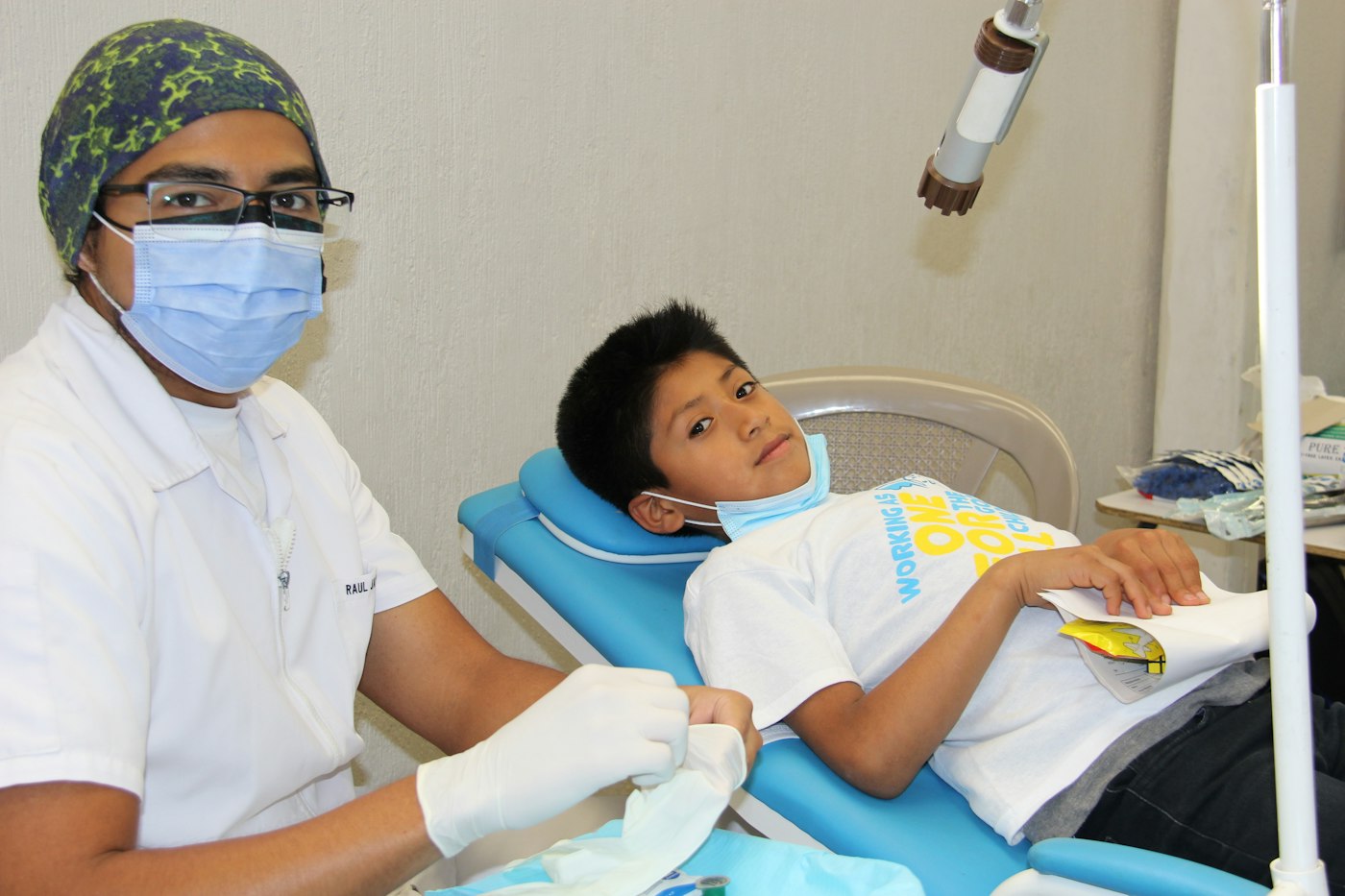 Child at the dentist